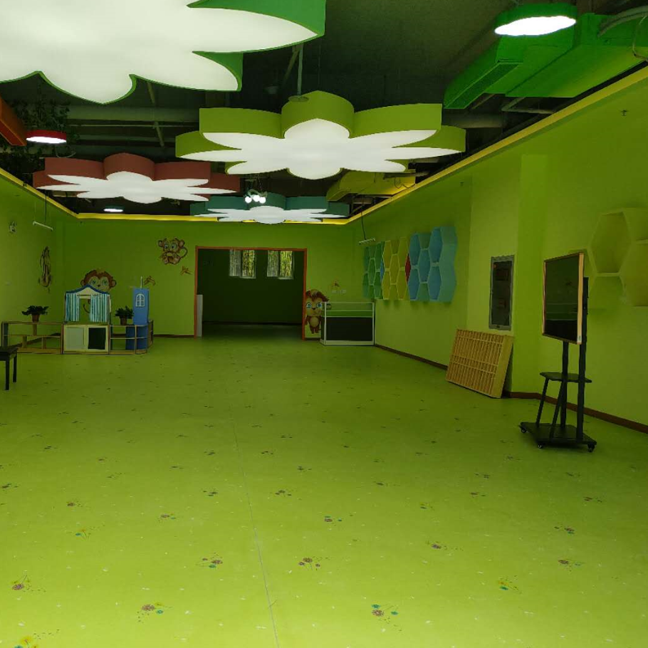 北极兴幼儿园PVC塑胶地板2毫米发泡底/密实底